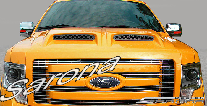 Custom Ford F-150  Truck Hood (2009 - 2014) - $1290.00 (Part #FD-013-HD)